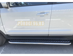Пороги с накладным листом d53 для Changan CS55 2018-