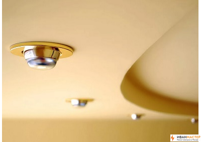 Замена точечных светильников в квартире и офисе в Москве ИВАНМАСТЕР