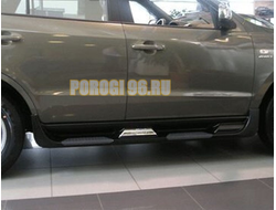 Пороги ОЕМ Стиль (Пластик) для SsangYong Kyron I (2005-2015)