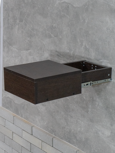 (ПУП0400) Полка настенная с выдвижным ящиком-секретом "Hold" (в ассортименте)