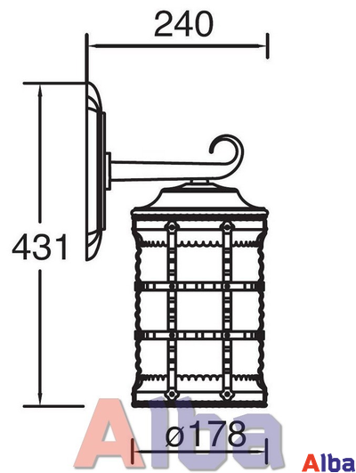 Barselona 81202 bg Парковый светильник