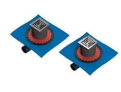 Душевой трап Vitra Square SC800, с гидроизоляцией, горизонтальный сифон (10х10 см), матовый хром, 59980103000