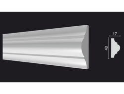 Молдинг с гладким профилем из дюрополимера Decor Dizayn (Декор Дизайн)- DD002