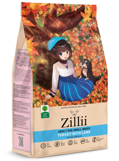 ZILLII Adult Dog Small Breed корм сухой для собак мелких пород Идейка с Ягненком 0.8 кг