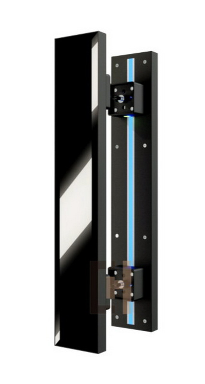 Арт. 125х35 Glass Facet Premium Black, L-700 мм