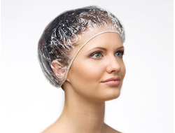 Шапочки одноразовые для волос, полиэтиленовые, 100 штук