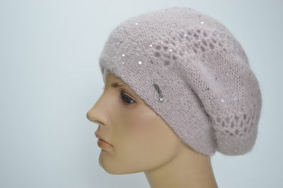 Визио итальянский берет розовый 1341