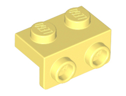 Bracket 1 x 2 - 1 x 2, Bright Light Yellow (99781 / 6296497)