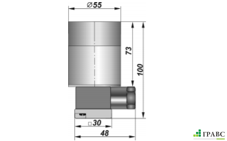 Индуктивный взрывозащищенный датчик SNI 55-35-D-K Ø55