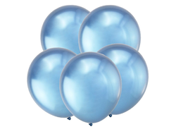 Синий, Зеркальные шары 12"/ 30 см 50 шт.