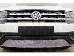 Защита радиатора Volkswagen Teramont 2017- chrome низ