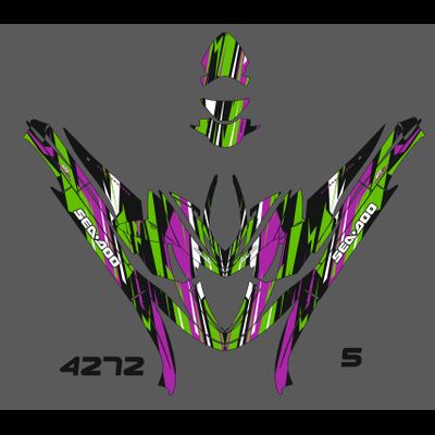 Наклейки для гидроцикла SEADOO GTX 130 4-TEC Limited Supercharged 2003-2004 #4272