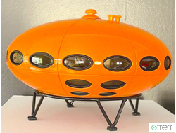 Настольный светильник ночник FUTURO HOUSE &quot;Летающая тарелка&quot; (Цвет оранжевый)