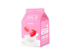 Маска тканевая A'Pieu Strawberry Milk One-Pack с молочными протеинами и экстрактом клубники