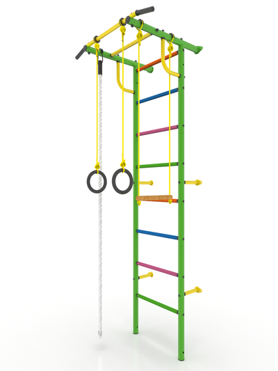 ДСК-2.с "Роки-1ц" цветные ступеньки ПВХ от Rokids - вид сбоку, зеленый