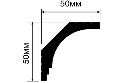 Карниз A70 HIWOOD - 50*50*2000мм