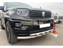 Защита переднего бампера двойная с перемычками Папа Тюнинг d76/60 для TANK 700 2024-