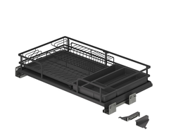 Выдвижная сушка-корзина в базу 800мм, Soft-Close, в цвете Графит,  серия LX (852-80-02) TALISMAN *