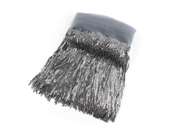 Декоративная бахрома с пайетками , 30 см. 5 метров, Т-00012, Цвет: Silver