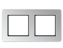 Jung AF582BFAL рамка 2 поста, цвет алюминий
