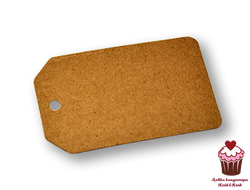 Бирка крафт 8х5 см, 10 шт.