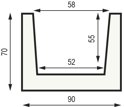 Декоративная балка из полиуретана Country Decor (WOOD LOOK) М9 (90х70) олива