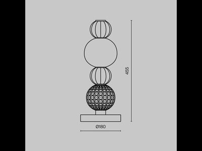 Настольный светильник Collar, MOD301TL-L18G3K, Maytoni