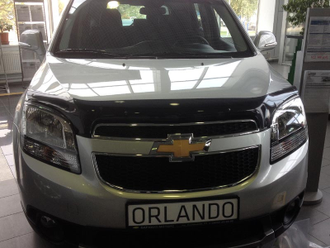 Дефлектор капота CHEVROLET ORLANDO 2011-2015 ( темный)