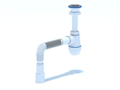 Сифон Ани 1/2"*40 гофр 40*50 д/кухни с гофр.на Ф50 [5144]