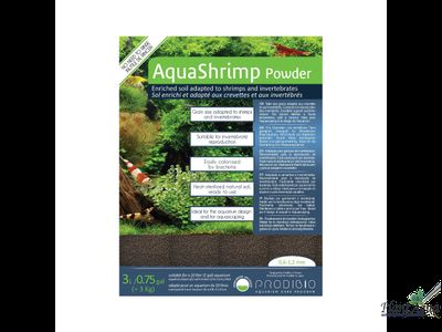 Prodibio AquaShrimp Powder 3л - питательный почвенный грунт для аквариума с креветками, 0,6-1,2мм