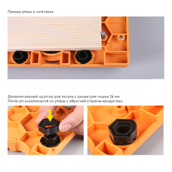 Кондуктор / шаблон для установки мебельных петель