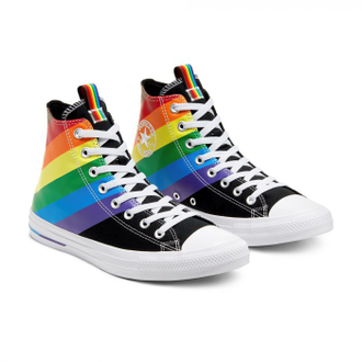 Кеды Converse All Star Pride High Top радуга фото