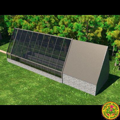 Зимняя теплица РИЧАРД размером 6000 x 15000 мм