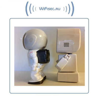 DE-WMrobot-clock Видеоняня WiFi-LAN видеокамера моторизированная с DVR, HD 960 p (cam360)