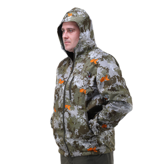Демисезонная куртка для рыбалки и охоты "Хантер-2" оранжевый пиксель фото-2