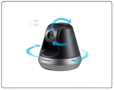 Wisenet SmartCam SNH-V6410PN - Wi-Fi видеоняня/охранная видеокамера, моторизированная с DVR. Full HD