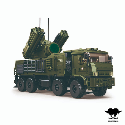 Конструктор SLUBAN M38-B1252 серия Армия. Российская боевая машина самоходный зенитный ракетно-пушечный комплекс