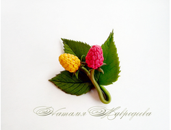 Брошь "С малиной".