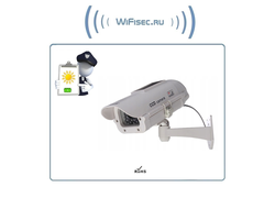 DE/SK3 Муляж уличной видеокамеры. Отсек для 2  аккумуляторов (тип АА) + солнечная панель