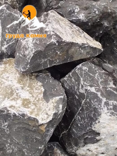 Черный мрамор, фракция 150-300 мм