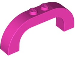 Arch 1 x 6 x 2 Curved Top, Dark Pink (6183 / 6221720 / 6383174)