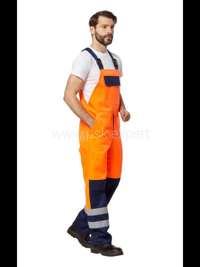 Костюм СПЕКТР СИГНАЛ с п/к, синий/оранжевый