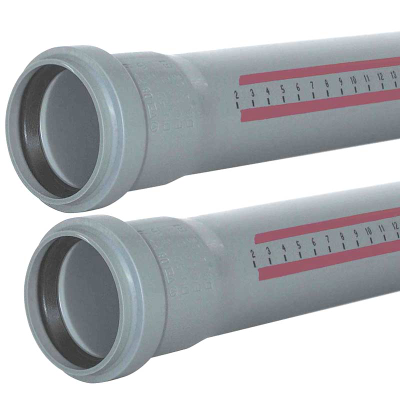 Труба с раструбом пп канализация Ostendorf HTEM DN 50 * 0,15 0,25 0,5 0,75 1 1,5 2 3 м