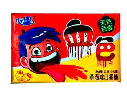 Жвачка Цветной язык со вкусом клубники