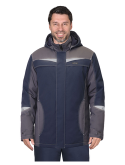 Куртка ОЗОН синяя с серым