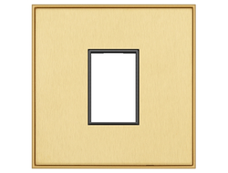 Рамка для 1 модуля T&J Electric Deco Titanium Matt Brass