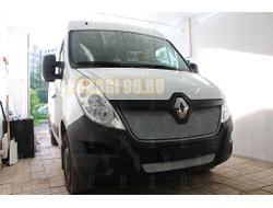 Защита радиатора Renault Master 2014- chrome низ