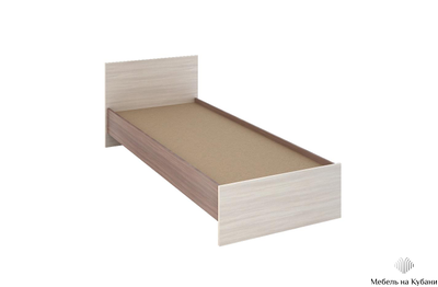 Бася (Басса) КР 555 кровать (900мм) Ясень шимо темный/Ясень шимо светлый (с настилом)