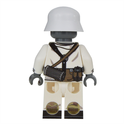 WW2 Winter German Rifleman Minifigure | Немецкий стрелок в зимнем камуфляже