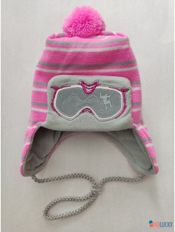 Шапка мз25в171, цвет ярко-розовый р. 48-50